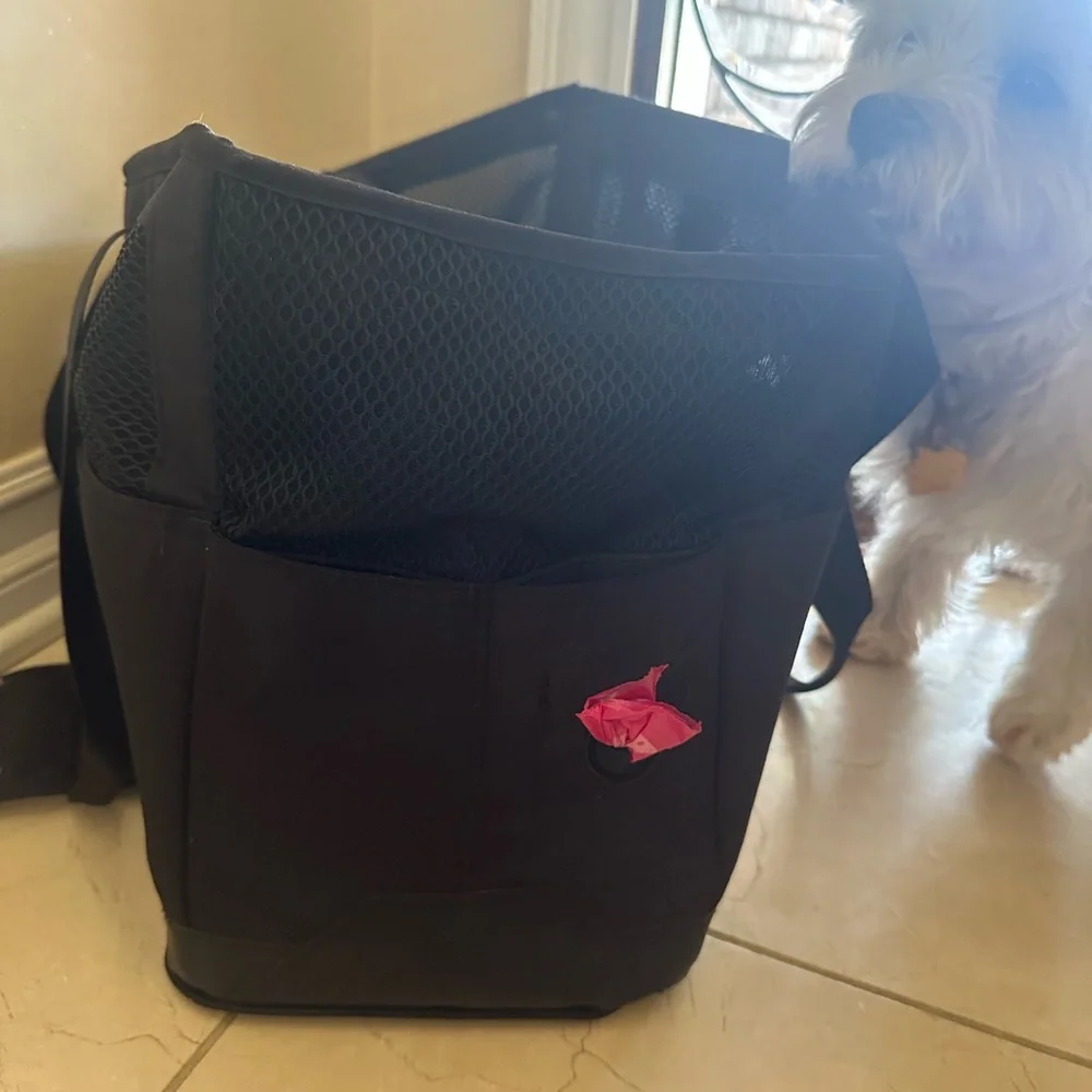 Black Dog Carrier Travel Bag